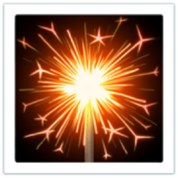 sparkler Emoji (U+1F387)