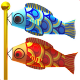 carp streamer Emoji (U+1F38F)