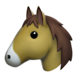 horse face emoji