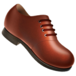 man’s shoe emoji