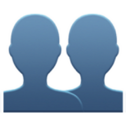 busts in silhouette emoji