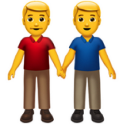 men holding hands emoji