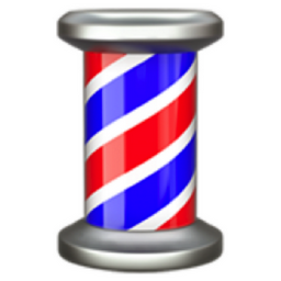barber pole emoji