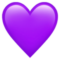 purple heart Emoji (U+1F49C)