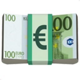 euro banknote Emoji 💶 (U+1F4B6)