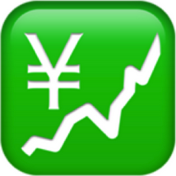 chart increasing with yen emoji