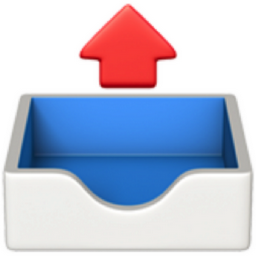outbox tray emoji