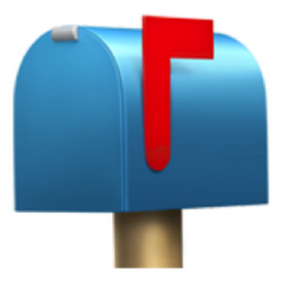closed mailbox with raised flag emoji