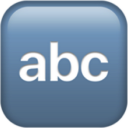 input latin letters emoji