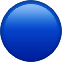 blue circle emoji