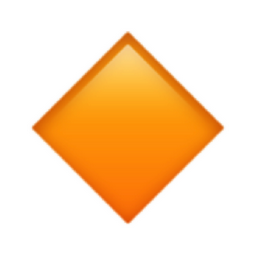 small orange diamond Emoji 🔸 (U+1F538)