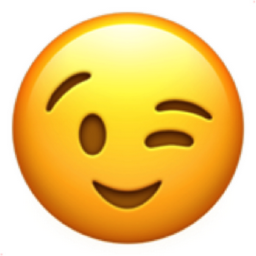 winking face Emoji (U+1F609)