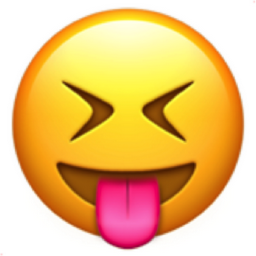 squinting face with tongue emoji