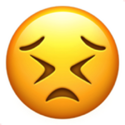 persevering face emoji