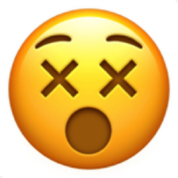 face with crossed-out eyes emoji