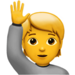 person raising hand emoji