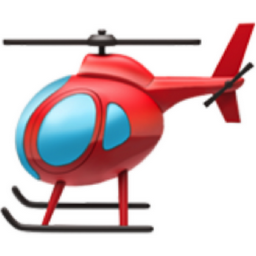 helicopter emoji