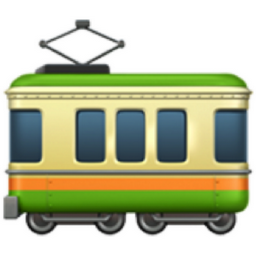 railway car emoji