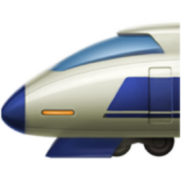 bullet train emoji