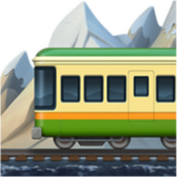 mountain railway emoji