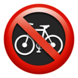 no bicycles emoji