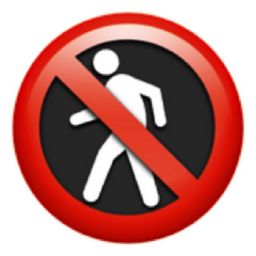 no pedestrians emoji