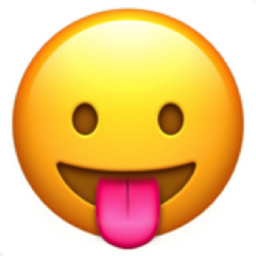 face with tongue emoji