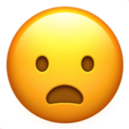 確認⁽⁽*(*˃̶͈̀ ᗨ ˂̶͈́)*⁾⁾ frowning face with open mouth Emoji (U+1F626)