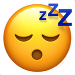 (:3ꇤ )ꃳ sleeping face Emoji (U+1F634)