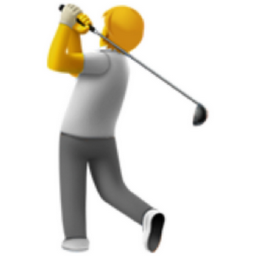 person golfing emoji