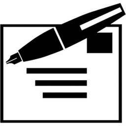 Pen over Stamped Envelope emoji