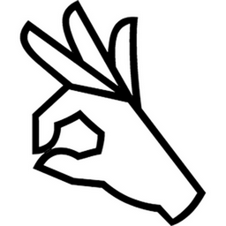 Turned OK Hand Sign emoji