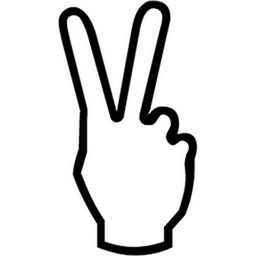 Reversed Victory Hand Emoji (U+1F594)