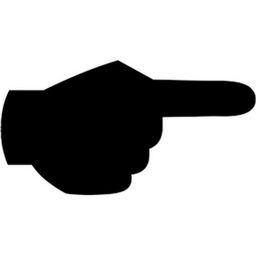 Black Right Pointing Backhand Index emoji