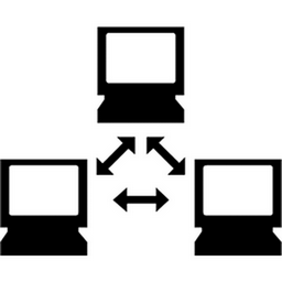 Three Networked Computers emoji