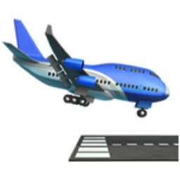 airplane arrival emoji