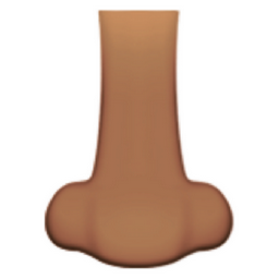 nose: medium skin tone emoji