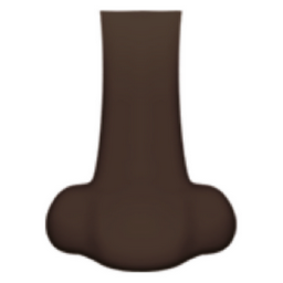 nose: dark skin tone emoji