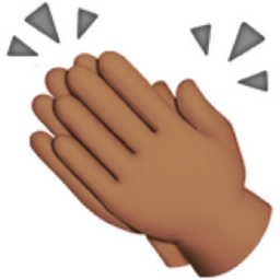 clapping hands: medium skin tone emoji