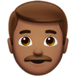 man: medium skin tone emoji
