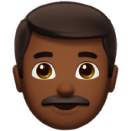 man: medium-dark skin tone emoji