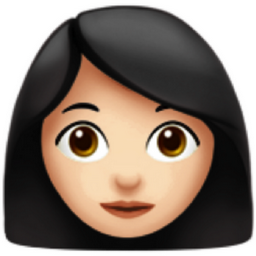 woman: light skin tone emoji