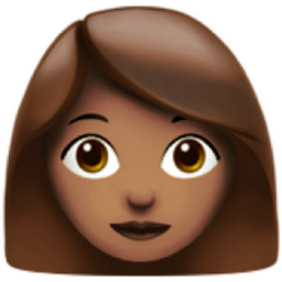 woman: medium skin tone emoji