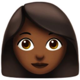 woman: medium-dark skin tone emoji