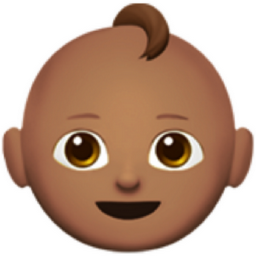 baby: medium skin tone emoji