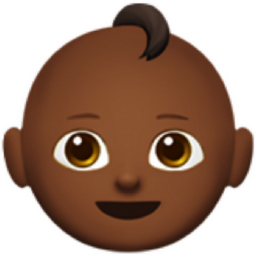 baby: medium-dark skin tone emoji