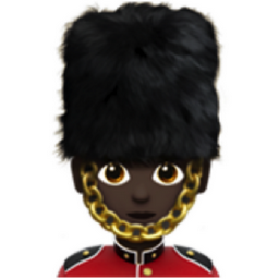 guard: dark skin tone emoji