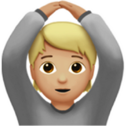 person gesturing OK: medium-light skin tone emoji