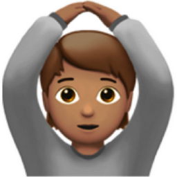 person gesturing OK: medium skin tone emoji