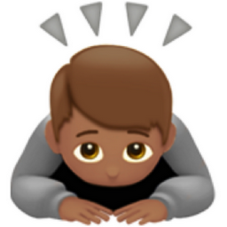 person bowing: medium skin tone emoji